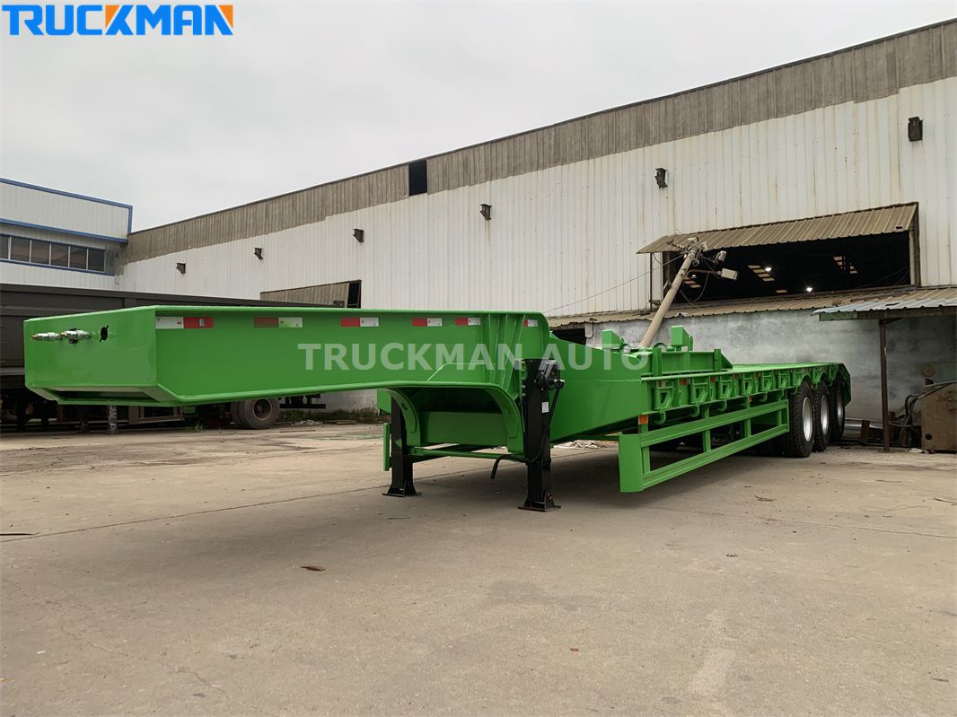 3 axle 60 ton low bed trailer
