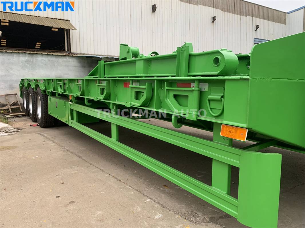 3 axle 60 ton low bed trailer