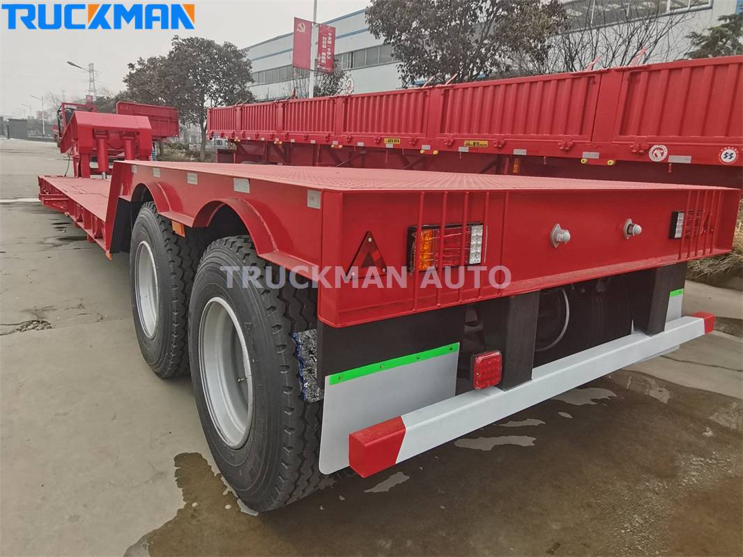 2 axle detachable gooseneck lowbed traile