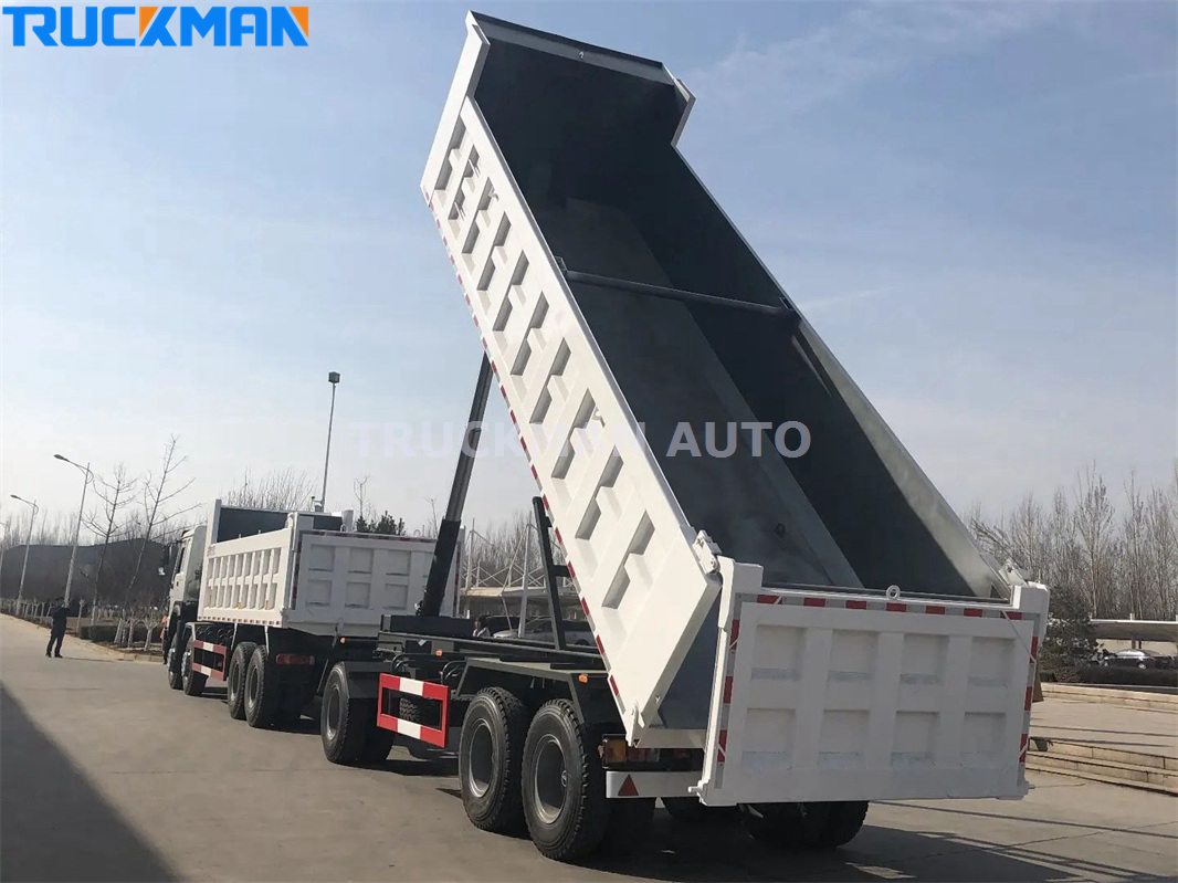 drawbar tipper trailer