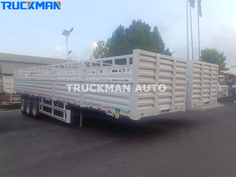 3 axles fence trailer