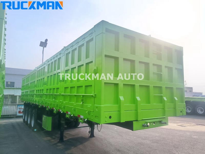 4 axle 100 Tons side dump semi trailer