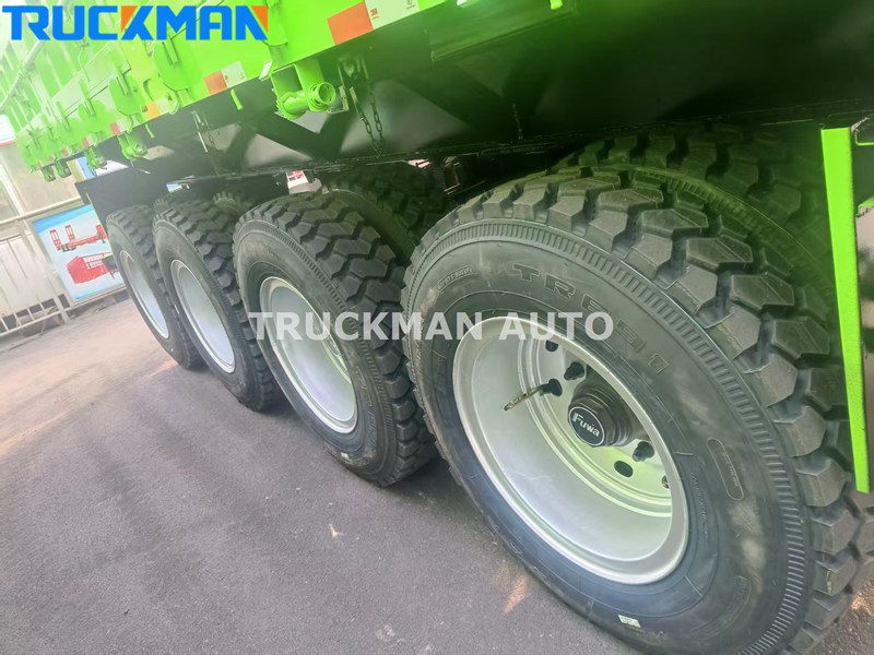 4 axle 100tons side dump semi trailer