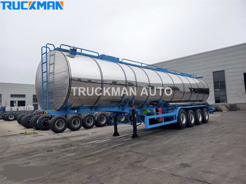 4 axle asphalt tank trailer factory