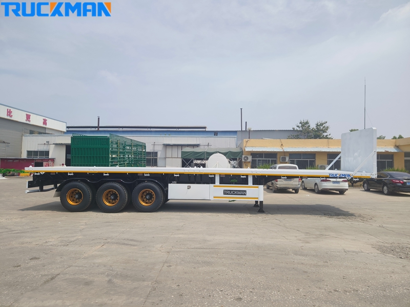 3 Axle 60 Tons Flatbed Semi Trailer
