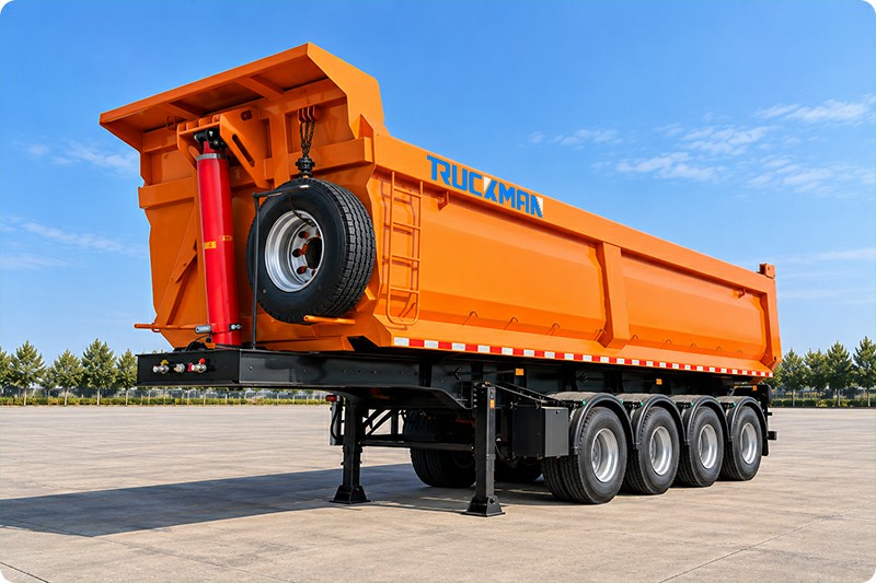 TRUCKMAN 3-Axle 80-Ton U-Type Dump Semi Trailer