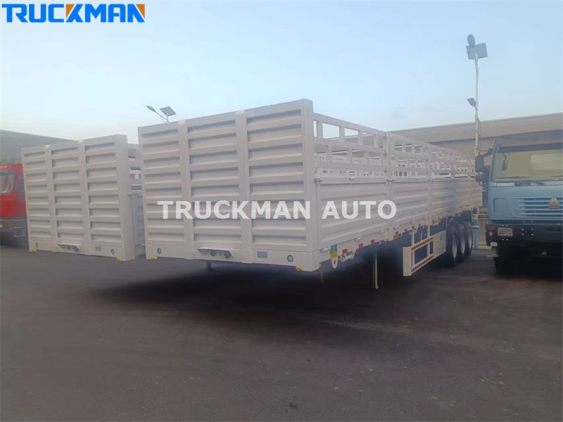 3 axles fence trailer