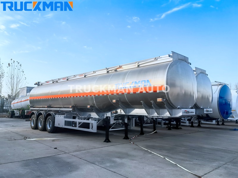 3 Axle 45000 Liters Aluminum Alloy Oil Tank Trailer
