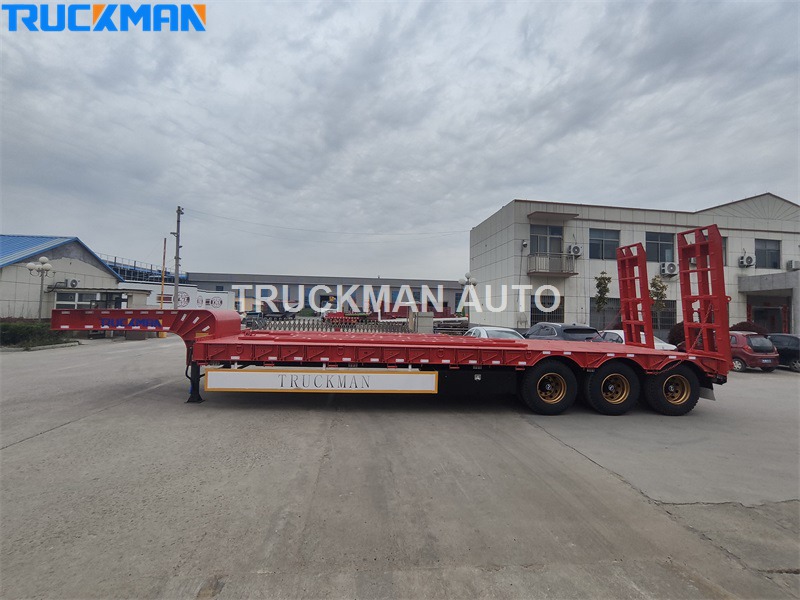 low flatbed trailer factory