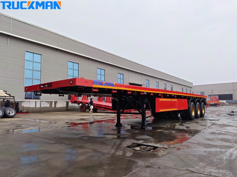3 axles 50 tons flatbed trailer