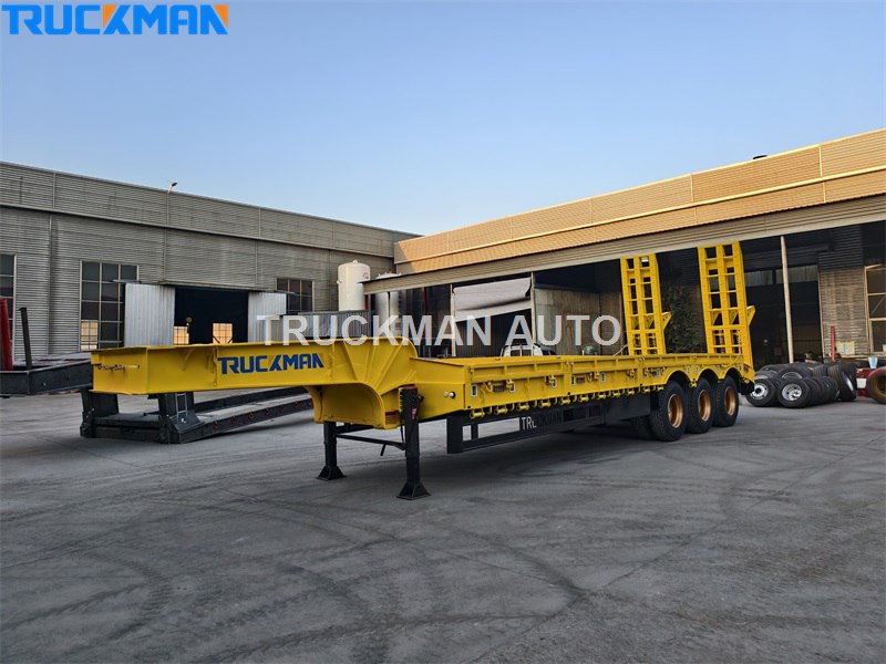 low flatbed trailer factory