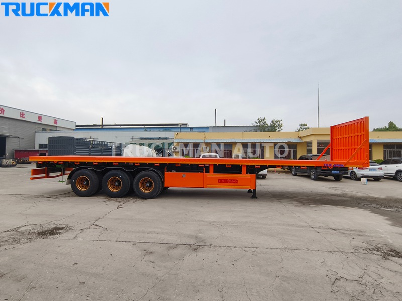 3 Axle Flat Bed Semi Trailer