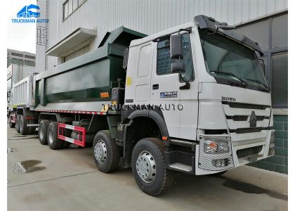 SINOTRUK 8x4 HOWO Dump Truck Delivery To Sierra Leone Customers