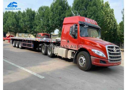 3 Axles 50 Tons Fence Trailer Delivery To Sudan