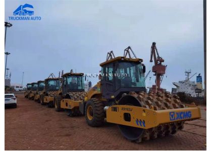 6 Units New XCMG 16 Tons Road Roller Delivery To East Africa