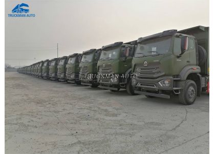 50 Units SINOTRUK HOHAN dump truck delivery to Myanmar