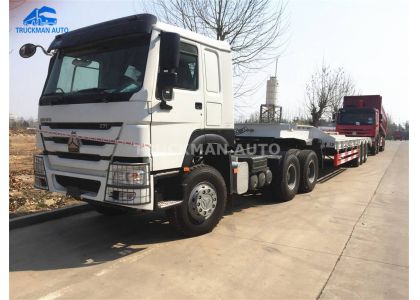 SINOTRUK HOWO Truck Head And Low Bed Semi Trailer To Senegal !