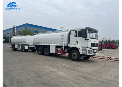 SHACMAN Fuel Tank Truck & Drawbar Fuel Tank Trailer To Ethiopia