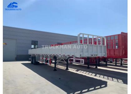 50 Tons Drop Side Wall Trailer Delivery To Rwanda