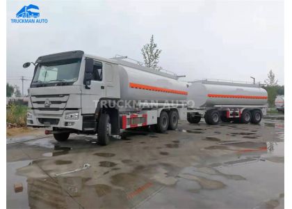 10 Units 25000 Liter Fuel Tank Truck and Trailer To Ethiopia