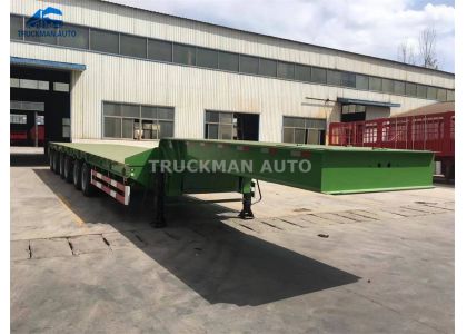120 Tons Lowbed Semi Trailer For Mining Equipment Haulage