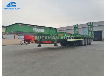 4 Axle 80 Tons Low Bed Semi Trailer To Congo