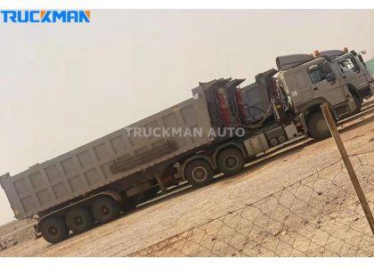 Received Mauritania Customer Feedback For Dump Semi Trailer