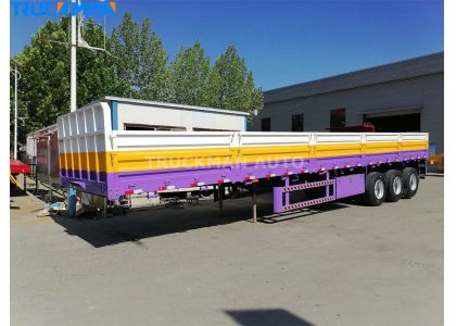 4 Units SINOTRUK Tractor Truck and Drop Side Semi Trailer Delivery To Malawi