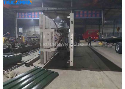 2 Units Container Flatbed Semi Trailer Delivery To Benin