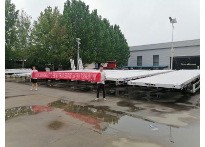 6 Units 2 Axle Container Flatbed Trailer To Rwanda