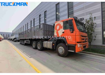 4 Axle Fence Container Trailer To Ghana