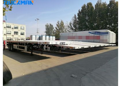 6 Units 2 Axle Container Flatbed Trailer To Angola