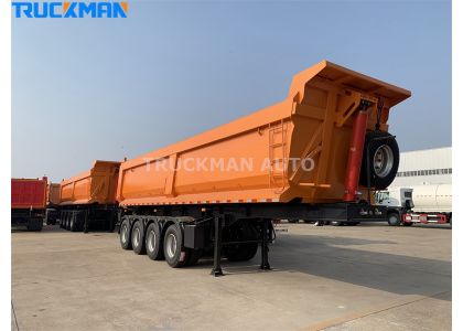 4 Axle Dump Semi Trailer Delivery To Ghana