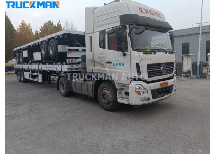 3 Units Container Flatbed Trailer Delivery To Benin