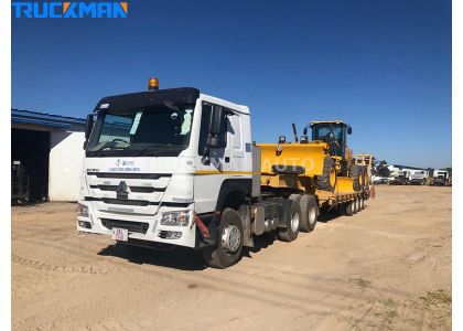 SINOTRUK Truck Head and Lowbed Trailer Feedback From Zambia Customer