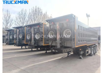 80 Tons Tipper Trailer Delivery To Mauritania