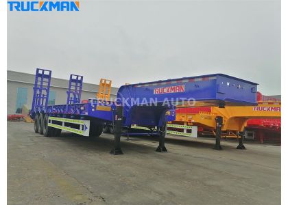 70 Tons Low Flatbed Trailer Delivery To Chad