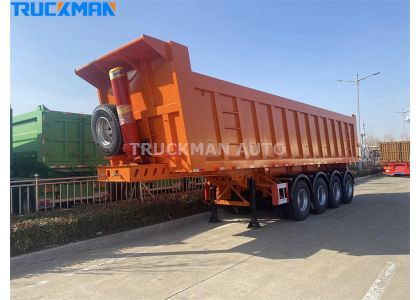4 Axles 80 Tons Tipper Trailer Delivery To Benin