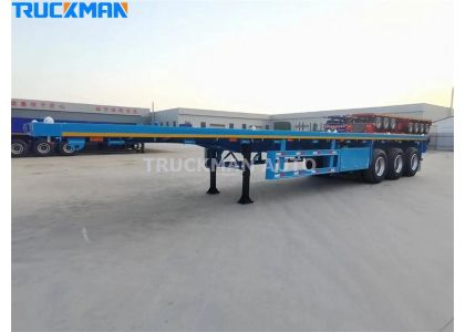 3 Axles Cargo Flatbed Trailer Delivery To Namibia
