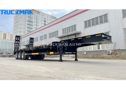 3 Axles Low Deck Trailer Delivery To Dominica