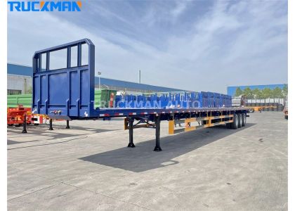 3 Axles Long Flatbed Trailer Delivery To Mozambique