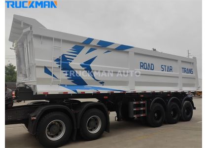 60 Tons U Shape Tipper Trailer For Gabon
