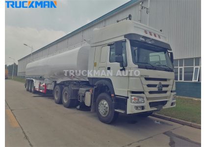 42000 Liters Fuel Tanker Truck For Djibouti