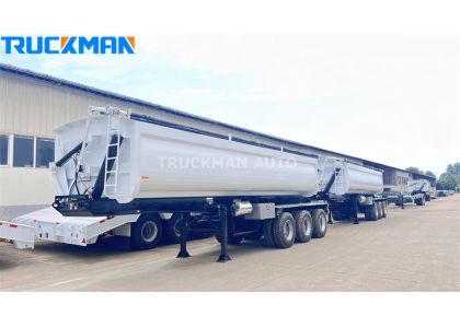 3 Axle 50 Tons Side Dump Semi-Trailer To Mozambique