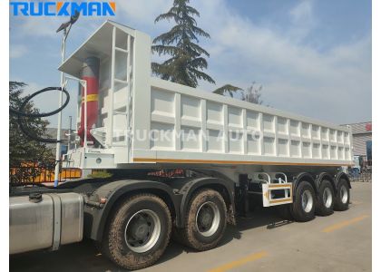 3 Axles 60 Tons Tipper Semi Trailer To Suriname