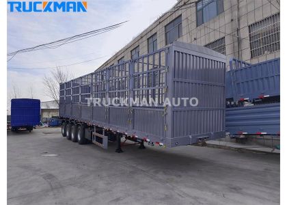 4 Axles 80 Tons Fence Semi Trailer To Nigeria