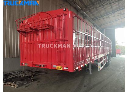 3 Axles 80 Tons Fence Semi Trailer For Liberia