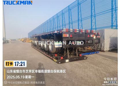 1 Unit Flatbed Trailer And 3 Units Extendable Flatbed Trailer For Guinea