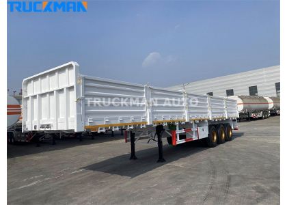 3 Axles 80 Tons Side Wall Trailer For Equatorial Guinea