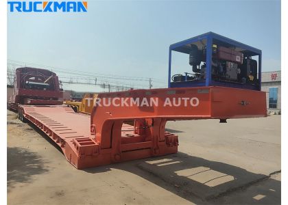 3 Axles 60 Tons Gooseneck Removable Low Bed Trailer For Liberia